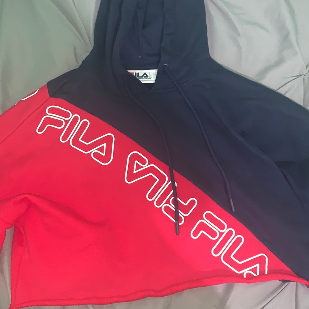 cropped Fila hoodie